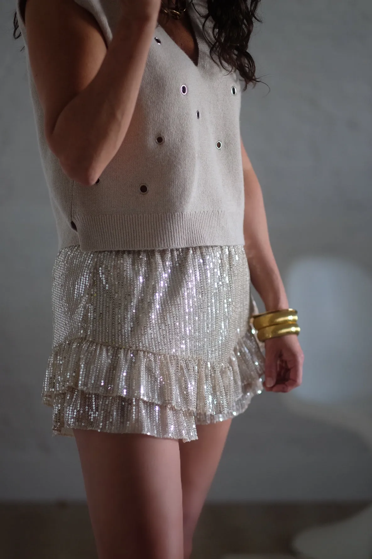SEQUIN SKORT
