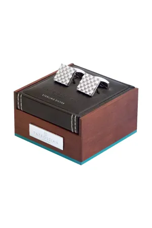 Tateossian Sterling Silver Square Cufflinks