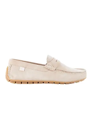 Ted Baker Allbert Suede Driving Shoes Natural
