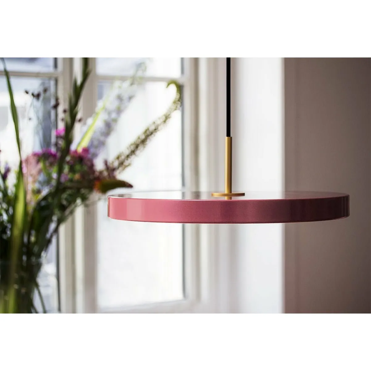 Umage Asteria Led Pendant, Brass/Nuance Rose