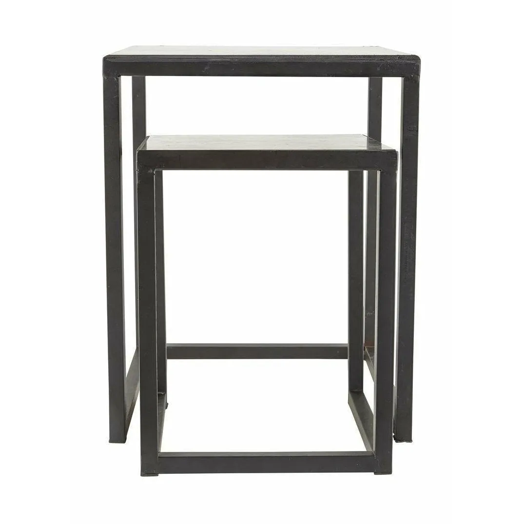 Villa Collection Table 36x36 Cm Black, 2 Pcs.